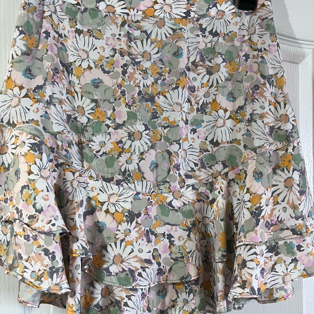 Floral Ruffle Skirt - Multicolor - Picture 2 of 6